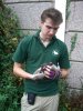 [...James holding chick...]